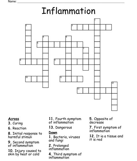 Inflammation of mucous membrane crossword clue  Enter a Crossword Clue